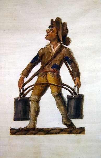 Vattenbäraren (gouache) av P. A. and J.B. Lesueur