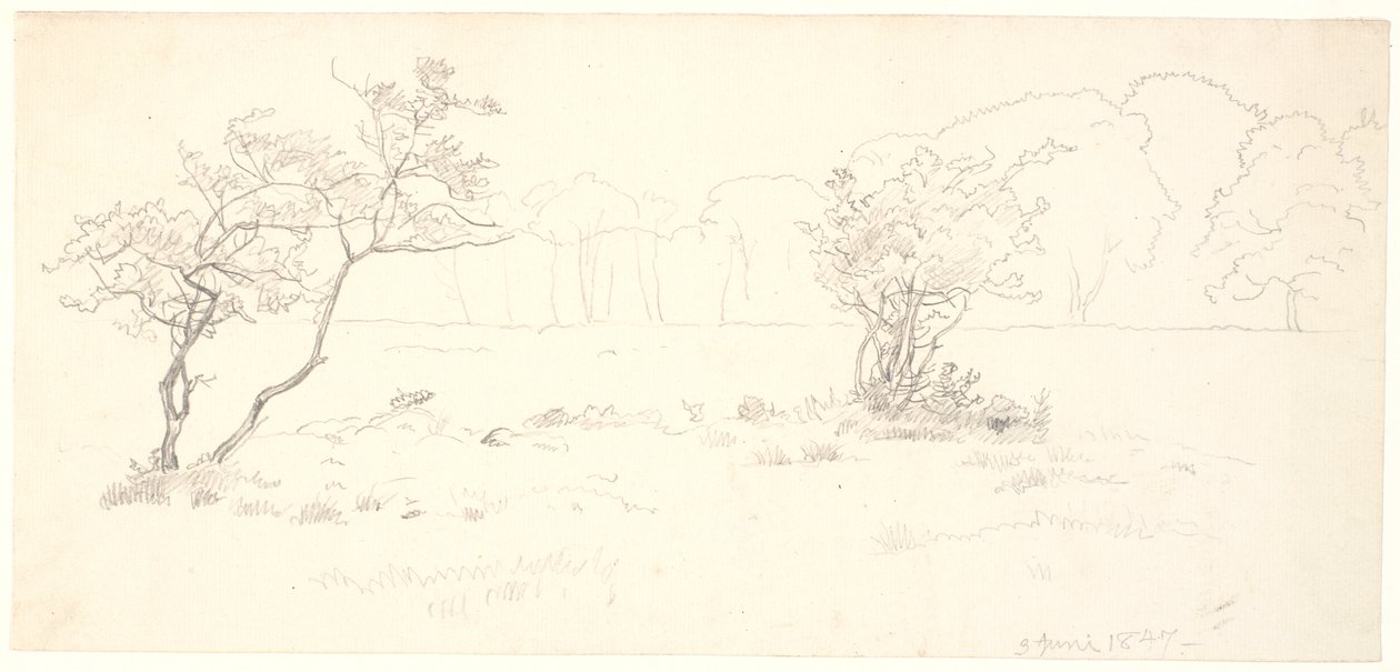 Från Eremitagesletten i Dyrehaven. av P.C. Skovgaard