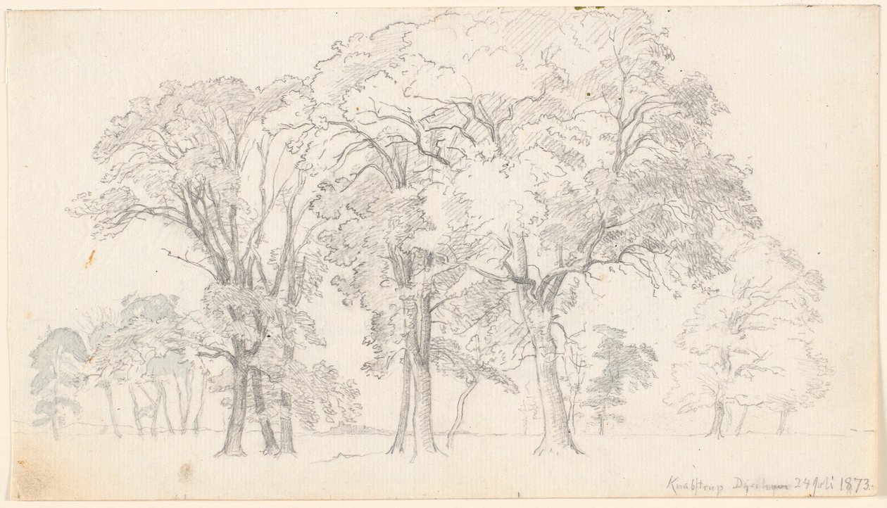 Parti från Knabstrup Dyrehave. av P.C. Skovgaard