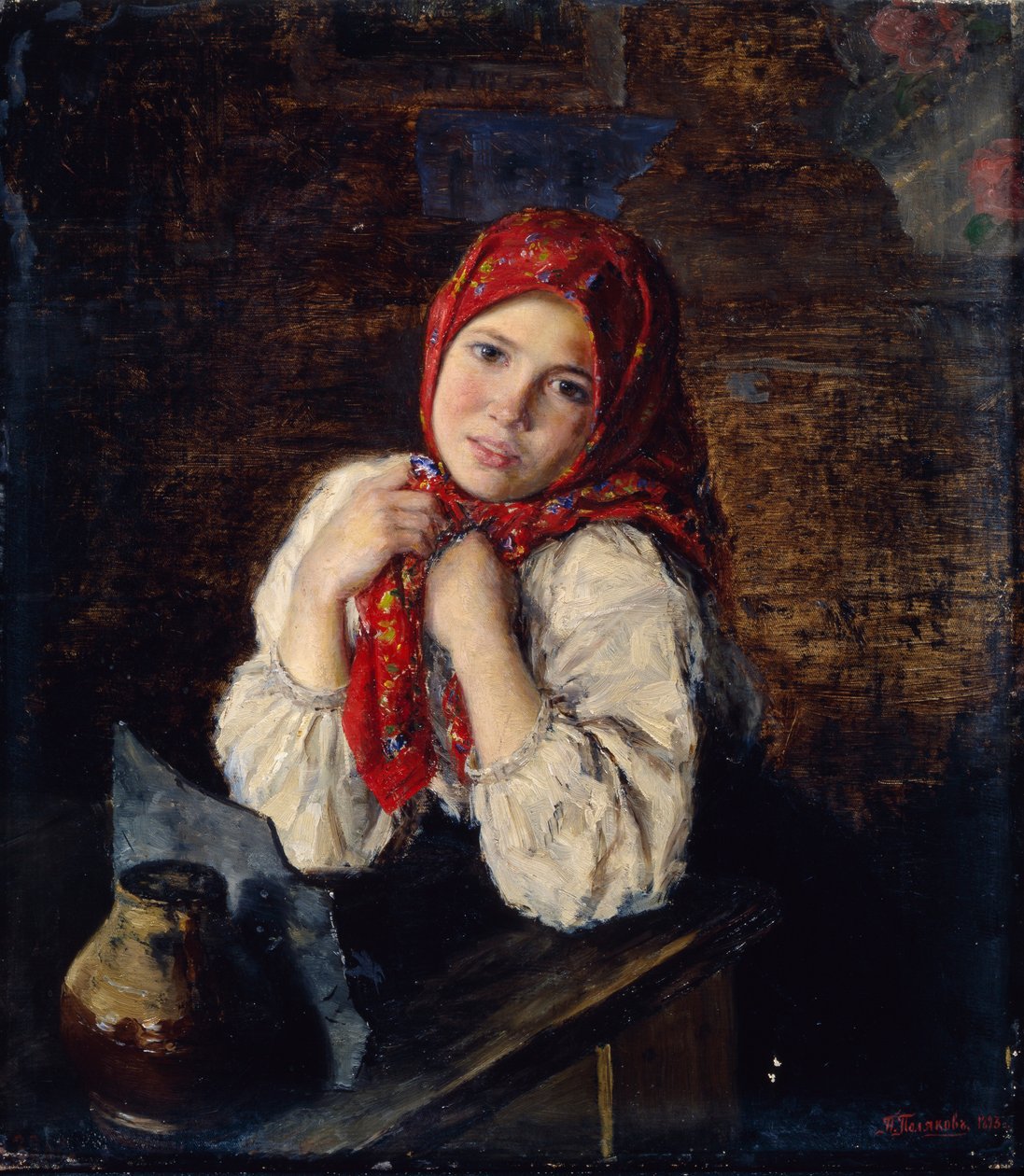 Lantlig Coquette, 1893 av P.I. Polyakov
