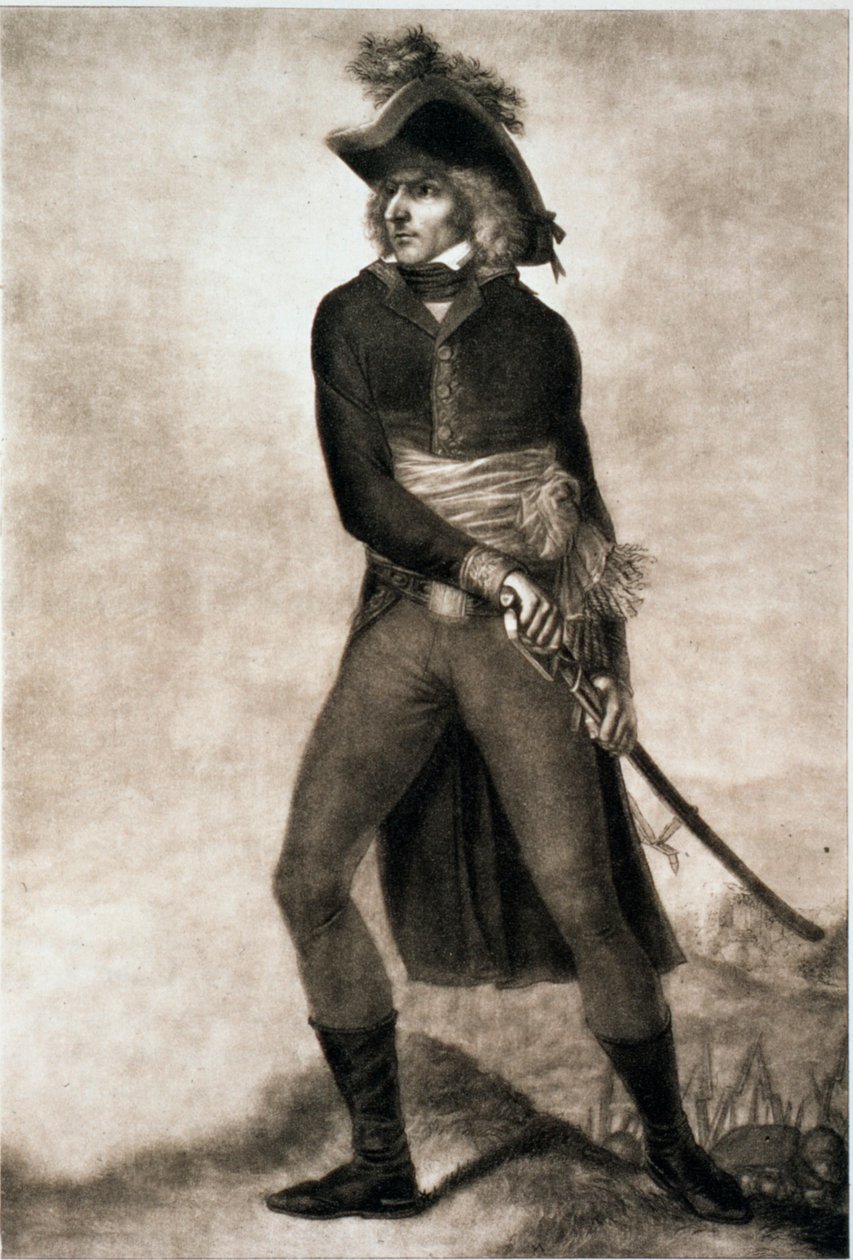 Carl XIV Johan av Sverige, när han var fältmarskalk av Frankrike, c1804-c1810 av PM Mix