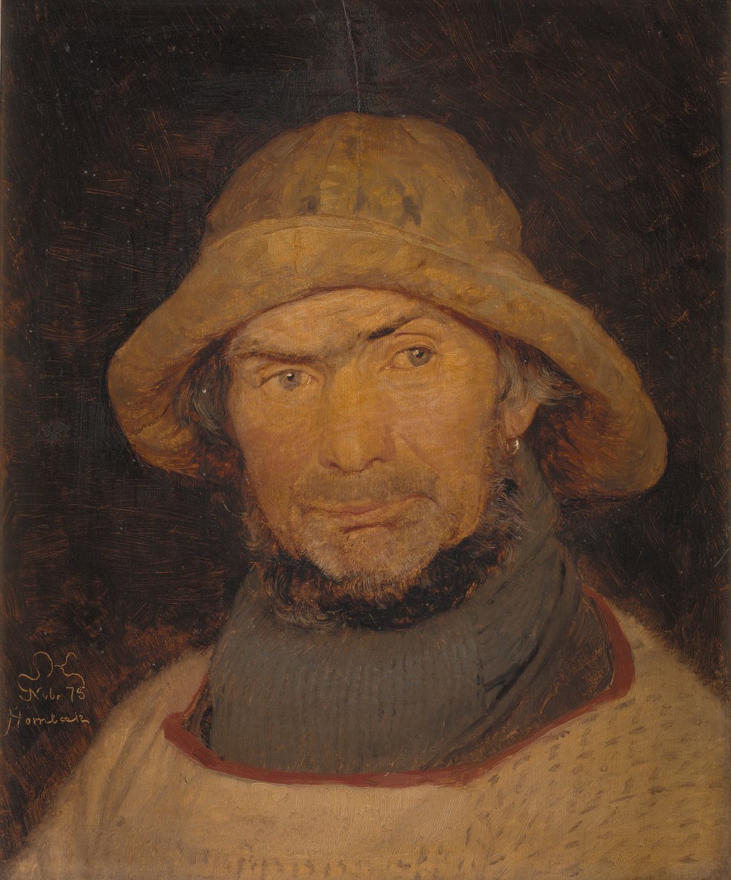 Porträtt av en fiskare från Hornbæk av Peder Severin Krøyer