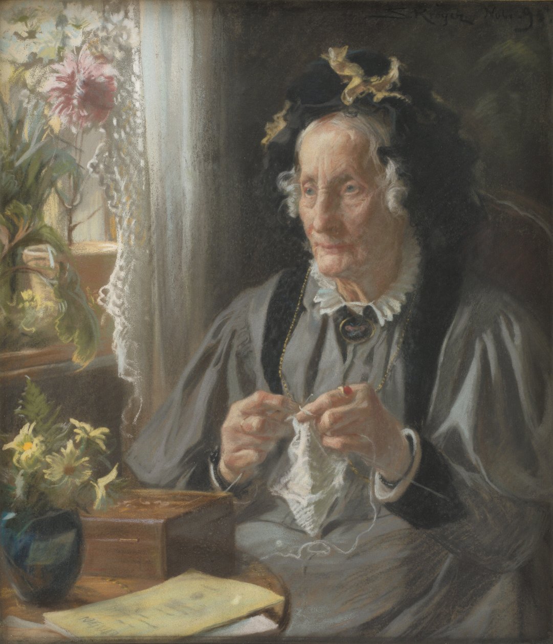 Porträtt av konferensråd S.A. Casse f. Engelbreth av Peder Severin Krøyer