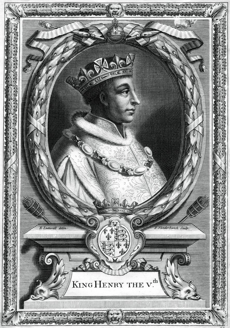 Henrik V, kung av England. av P. Vanderbanck