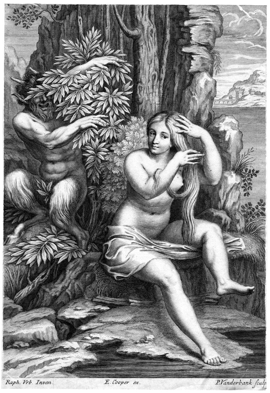 Pan och Syrinx av P Vanderbank