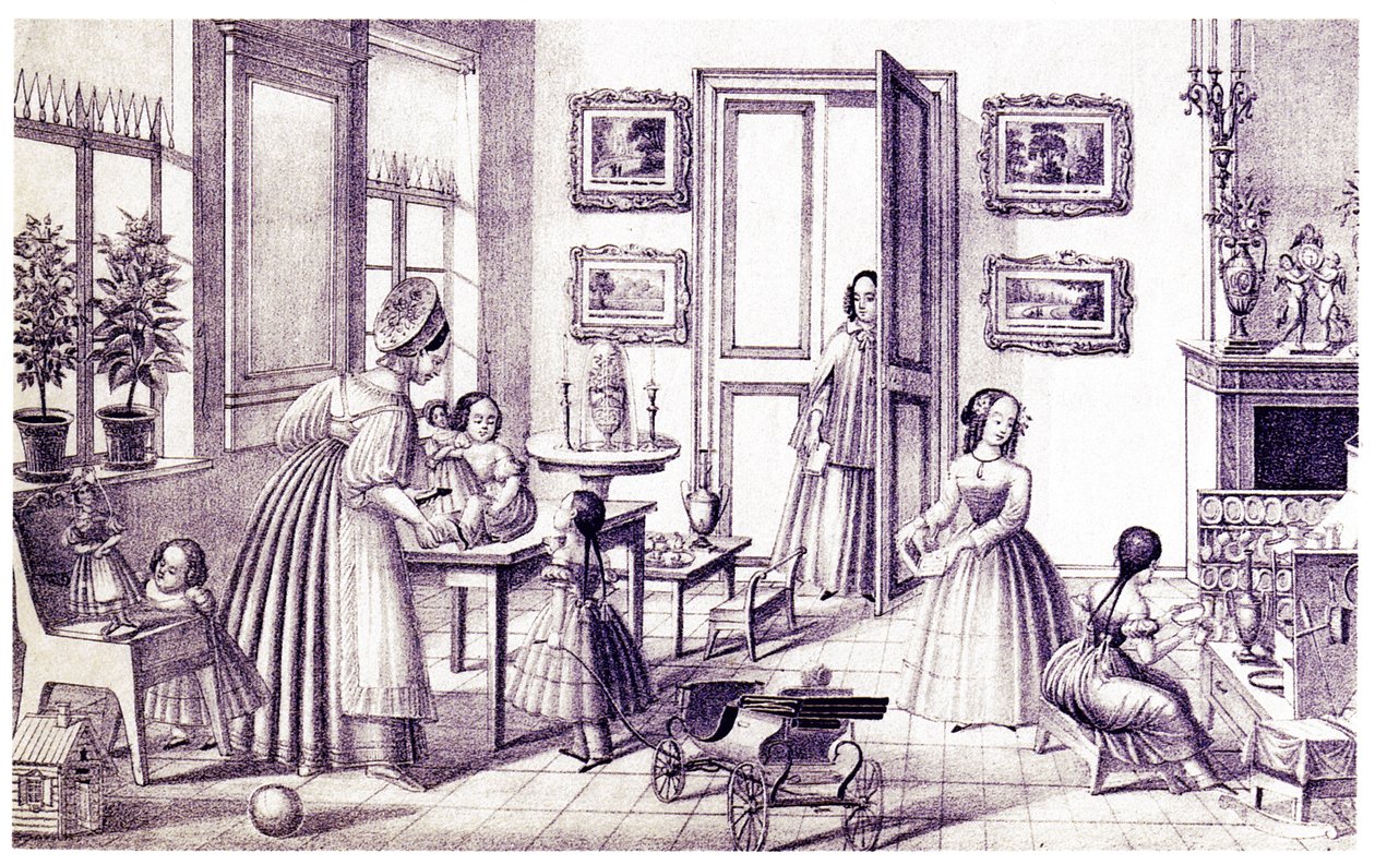 Barnrum, tidigt 1800-tal. av P. Vdovichev