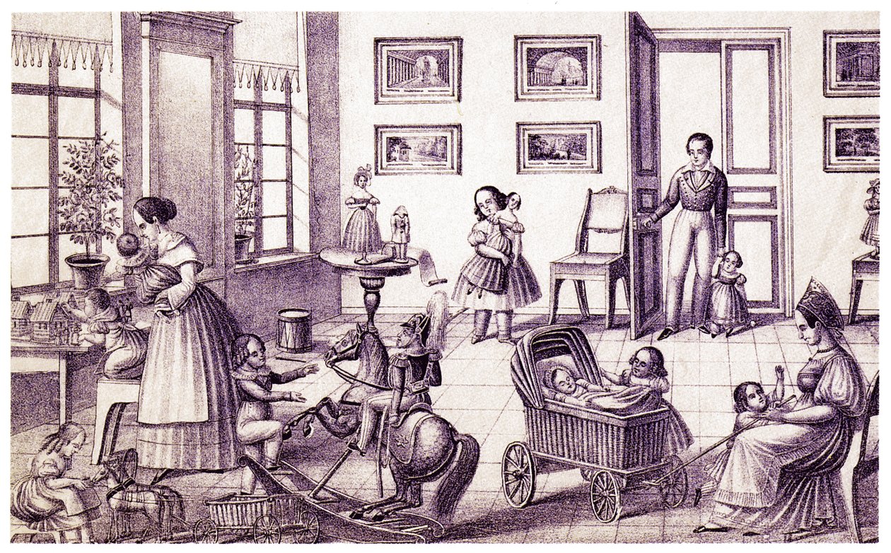 Barnrum, tidigt 1800-tal. av P. Vdovichev