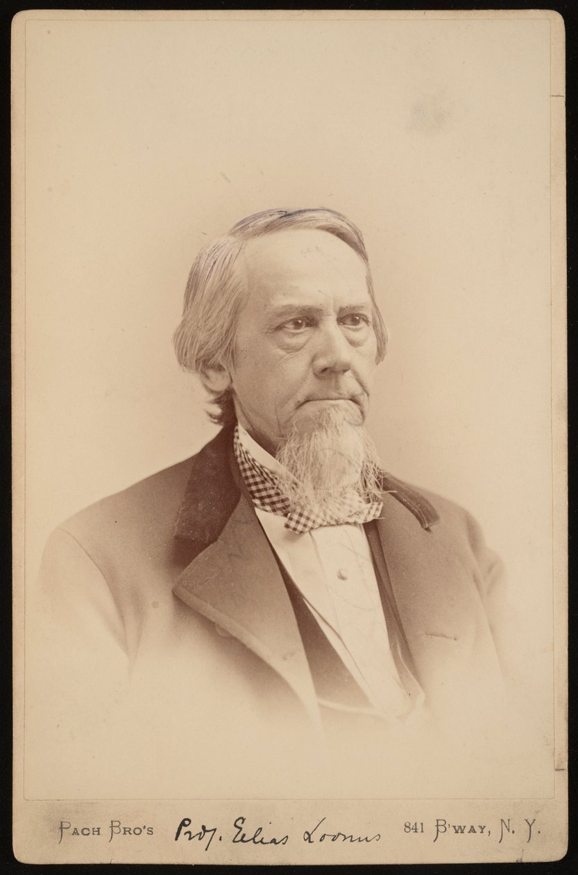 Porträtt av Elias Loomis 1811-1889, mellan 1883 och 1889. av Pach Bros