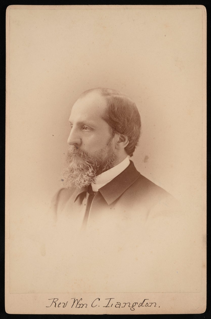 Porträtt av pastor William Chauncy Langdon 1831-1895, cirka 1881. av Pach Bros
