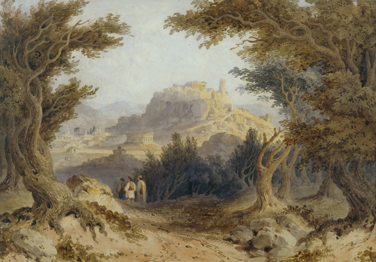 View of Athens av William Page