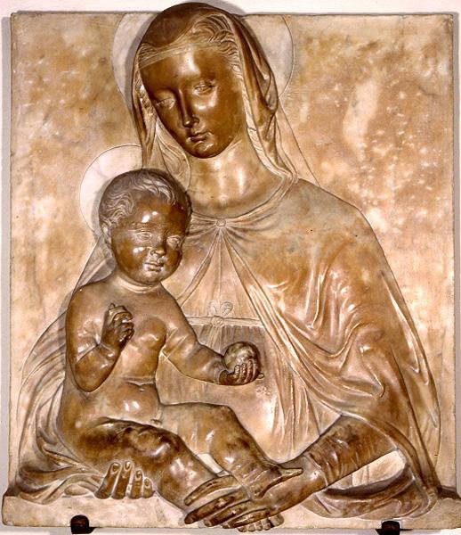 Madonna och barn (marmor) av Pagno di Lapo Portigiani