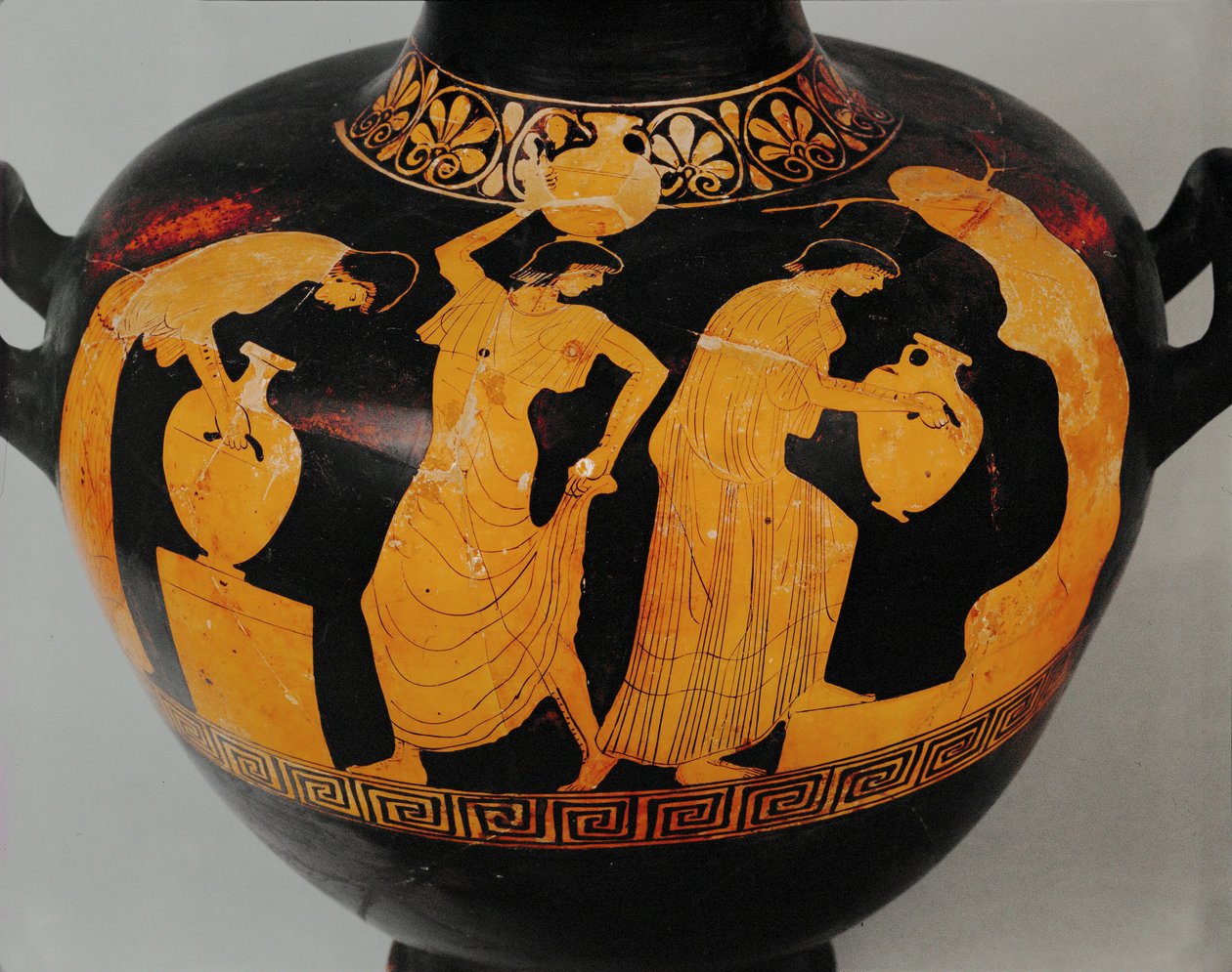 Thrakiska kvinnor vid brunnen ... av Painter Aegisthus