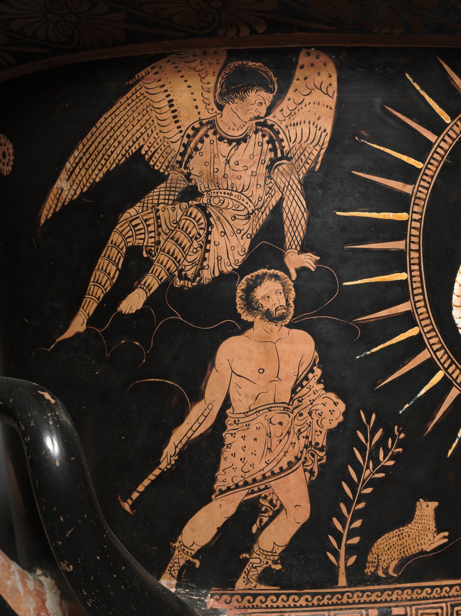 Lucanian Calyx-Krater, ca. 400 f.Kr. (lertøj) svenske av Painter Policoro