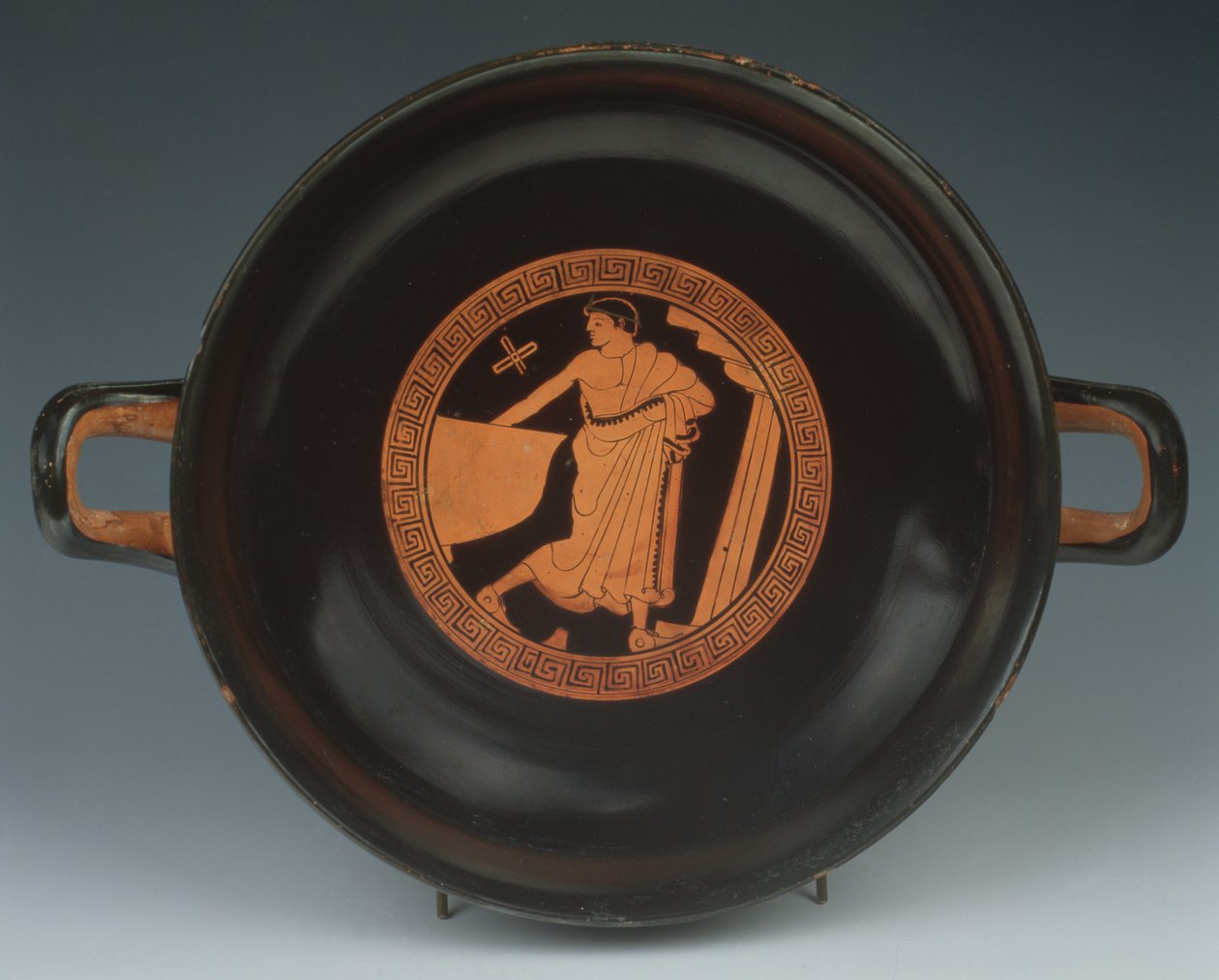 Röd figur Kylix, 490-480 f.Kr. (keramik) av Painter of the Paris Gigantomachy