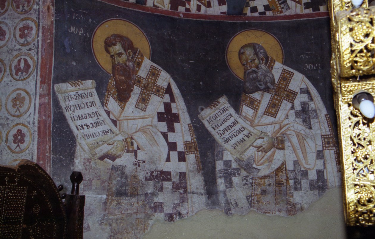Fresker i Theotokos kyrka av Painters Michael Ephtichius