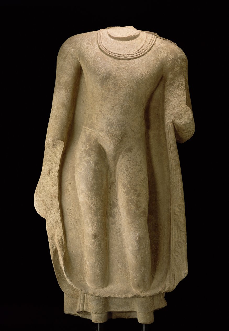 Stående figur av Buddha (huvud saknas), Gandhara av Pakistani School