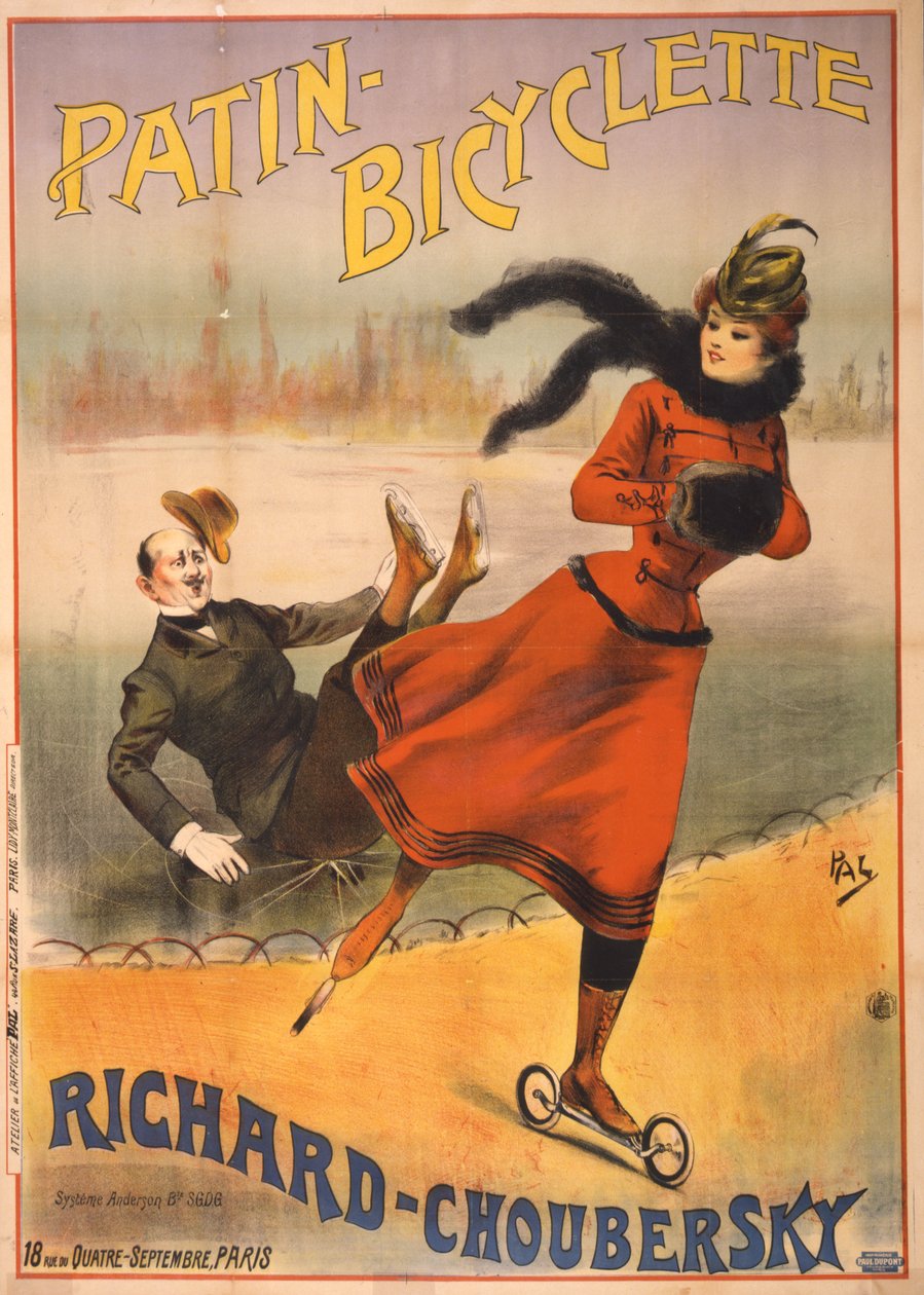 Patin-cykel - Richard-Choubersky, 1890 av Pal