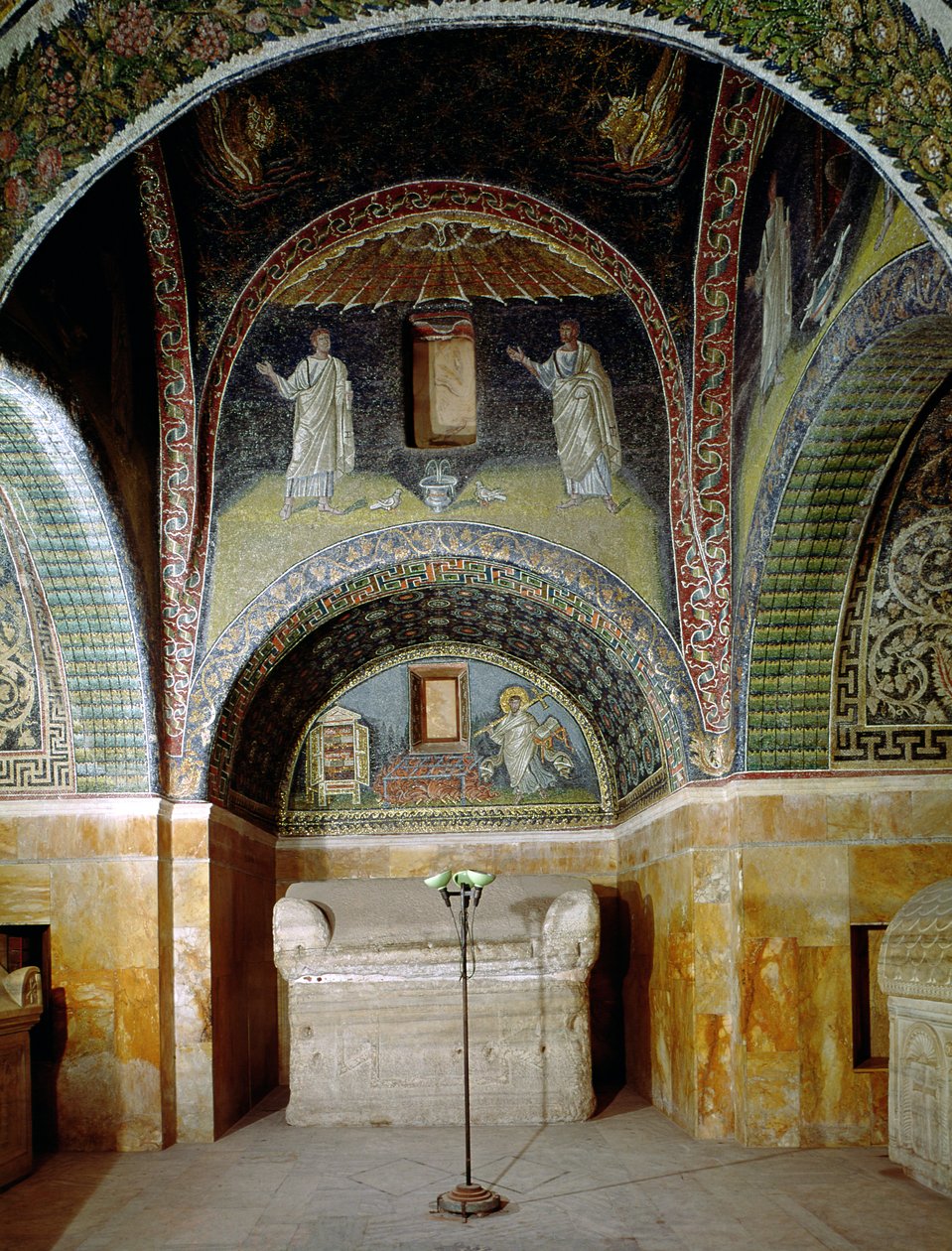 Interiörvy av Oratoriet, c.430 AD av Paleo Christian