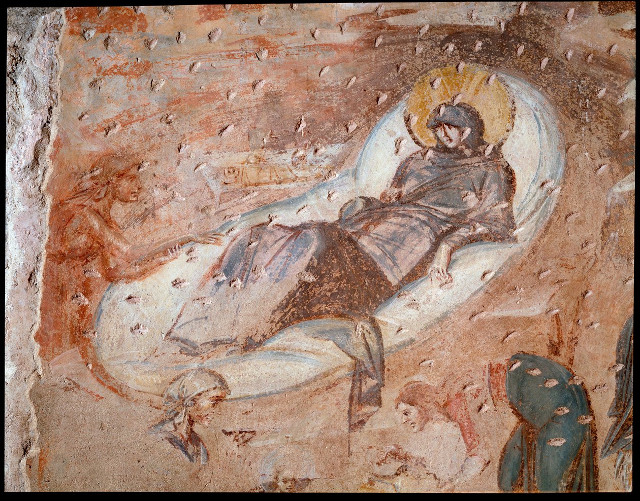 Nativiteten. Fresk av absiden, 600-700-talet av Paleo Christian