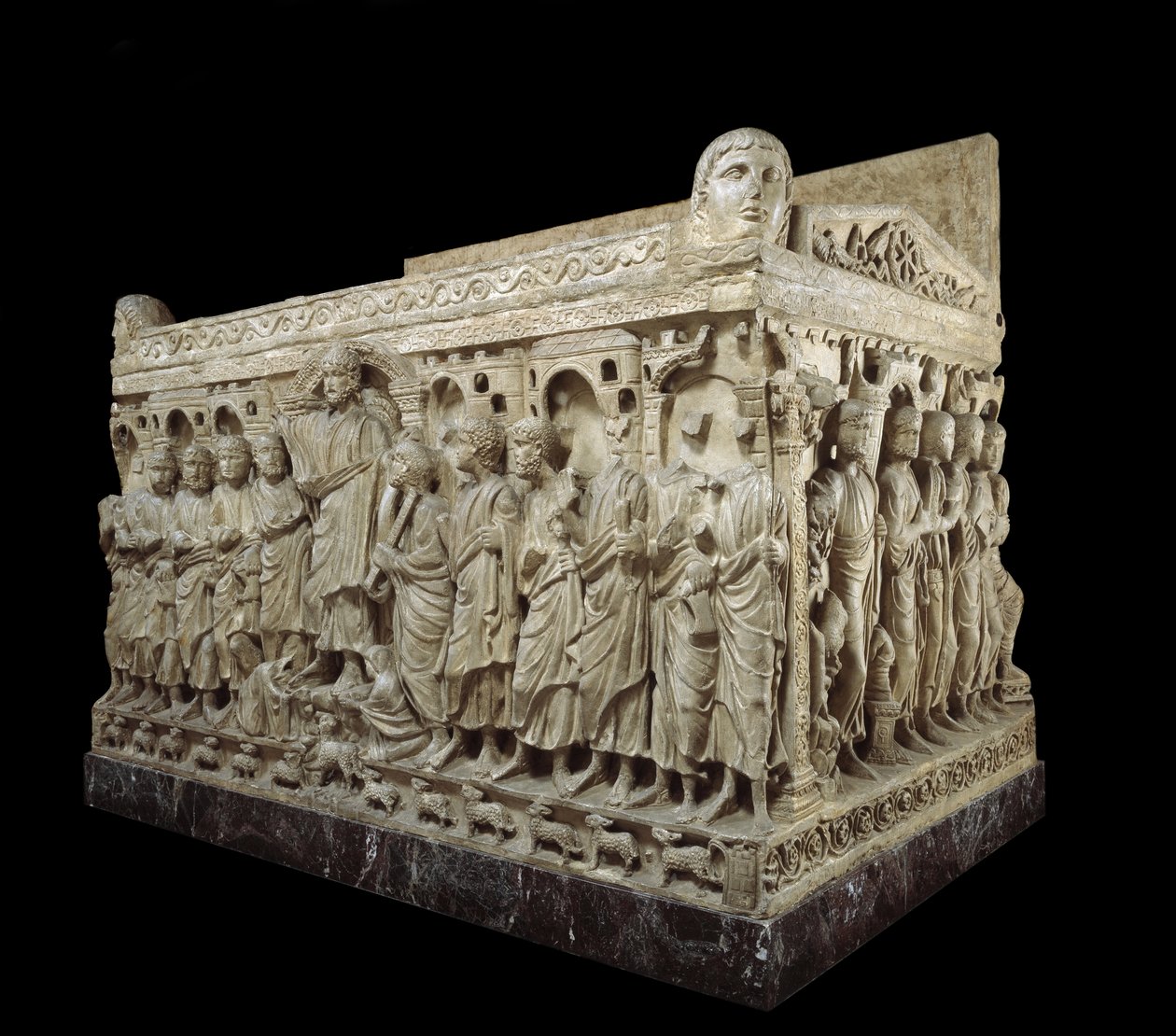 Sarkofag av Flavius ​​​​Stilicho, ca 359-408 (marmor) av Paleo Christian
