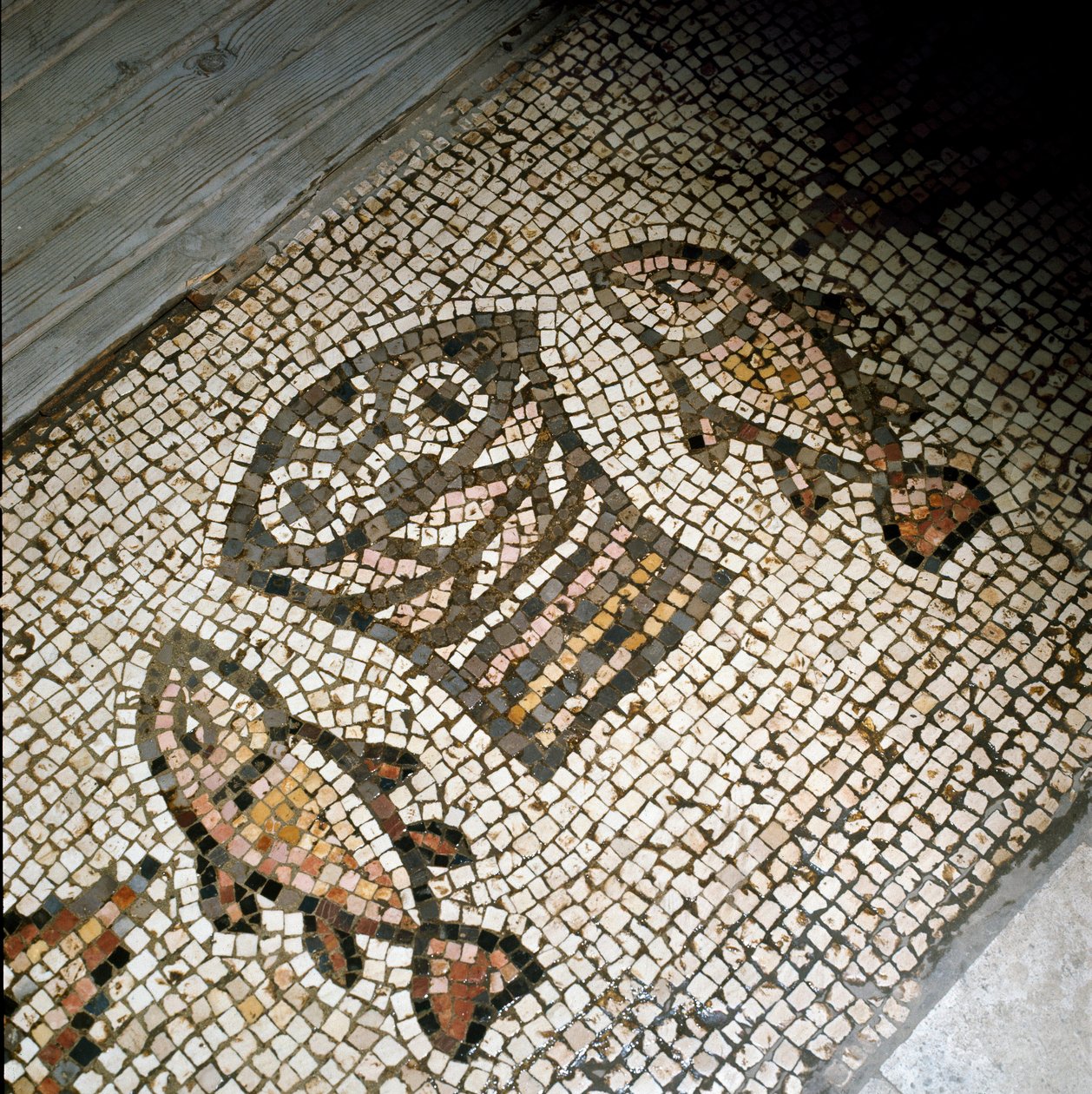 Fiskarnas och brödens mirakel, mosaik 4:e eller 5:e århundradet av Paleo Christian