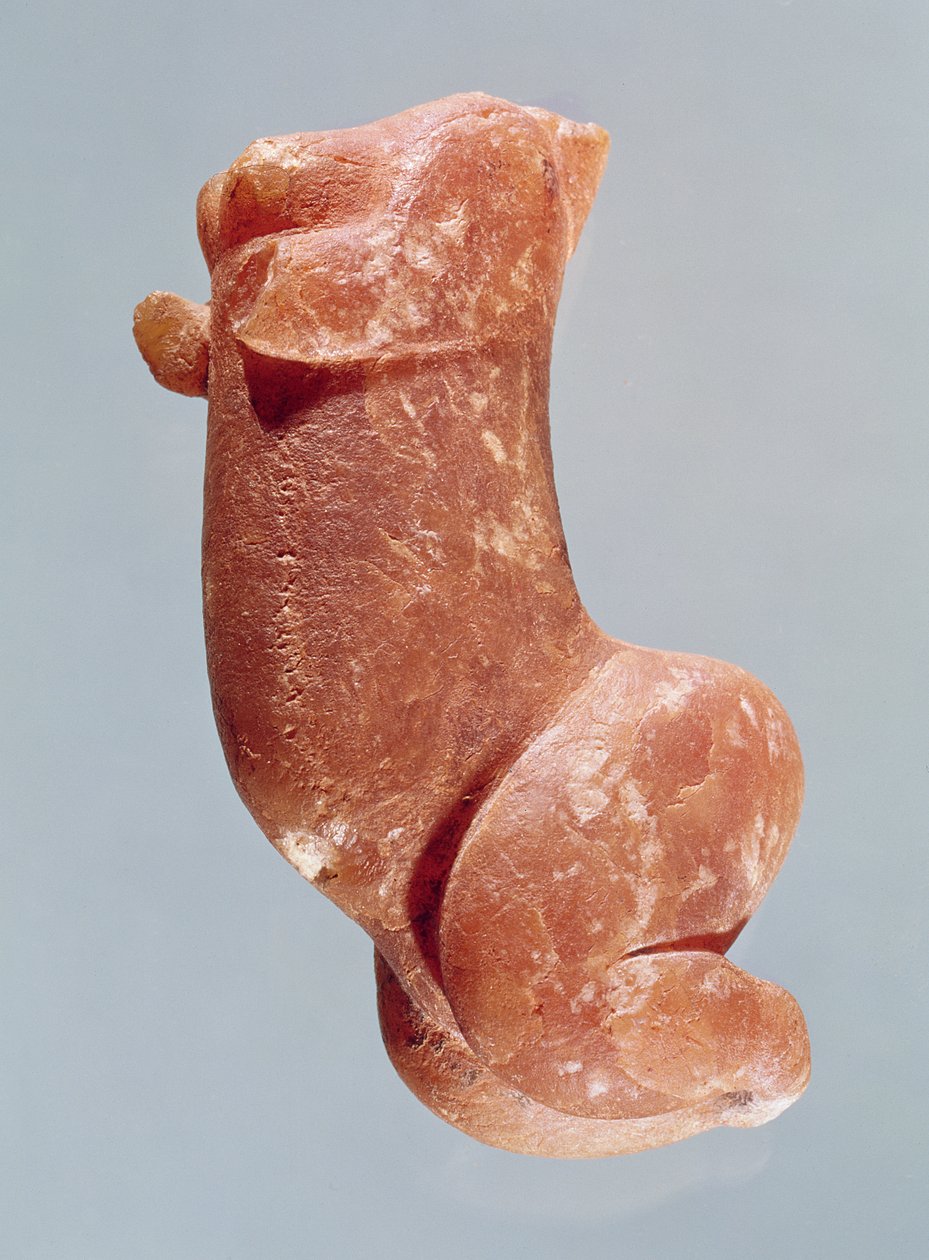 Snideri av en ung flicka, känd som Venus of Sireuil, 35000-8000 f.Kr. av Paleolithic