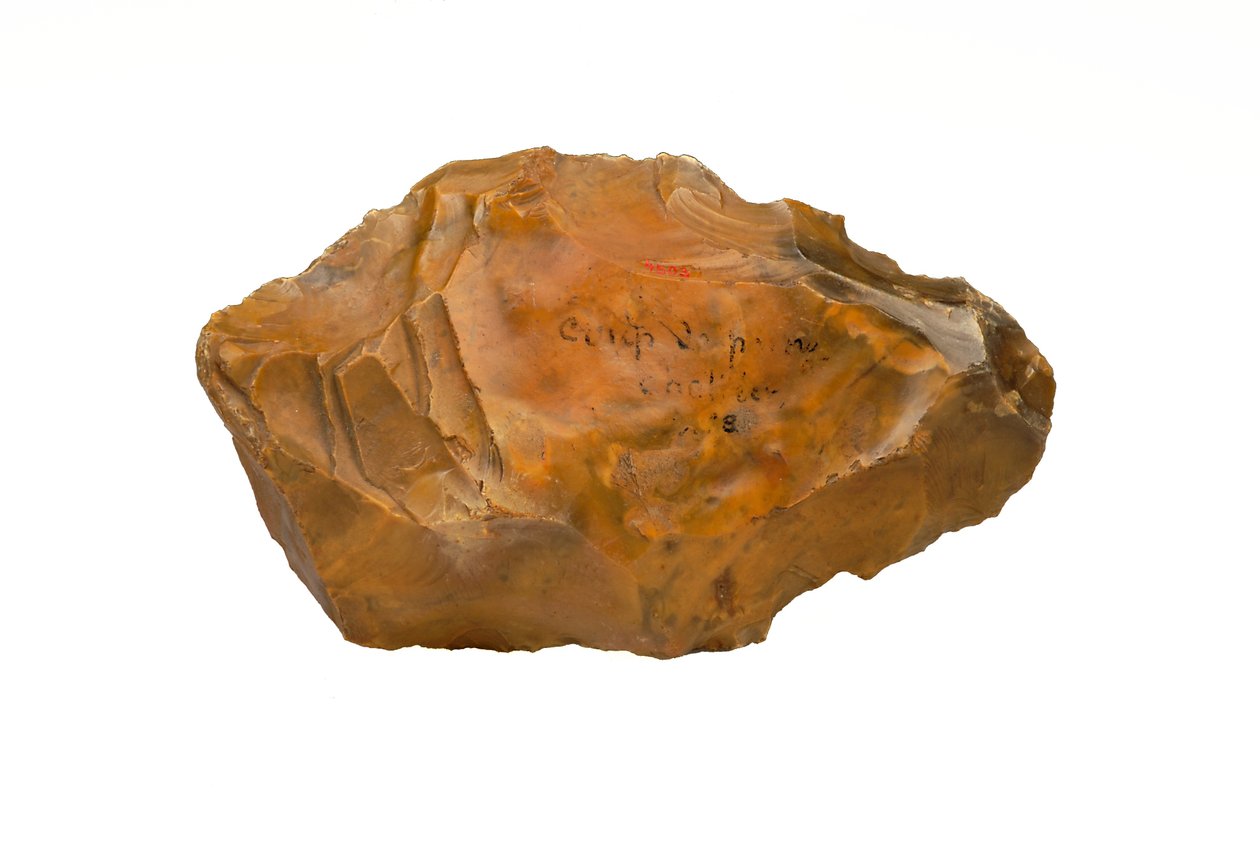 Chellean flint handyxa (flint) av Paleolithic