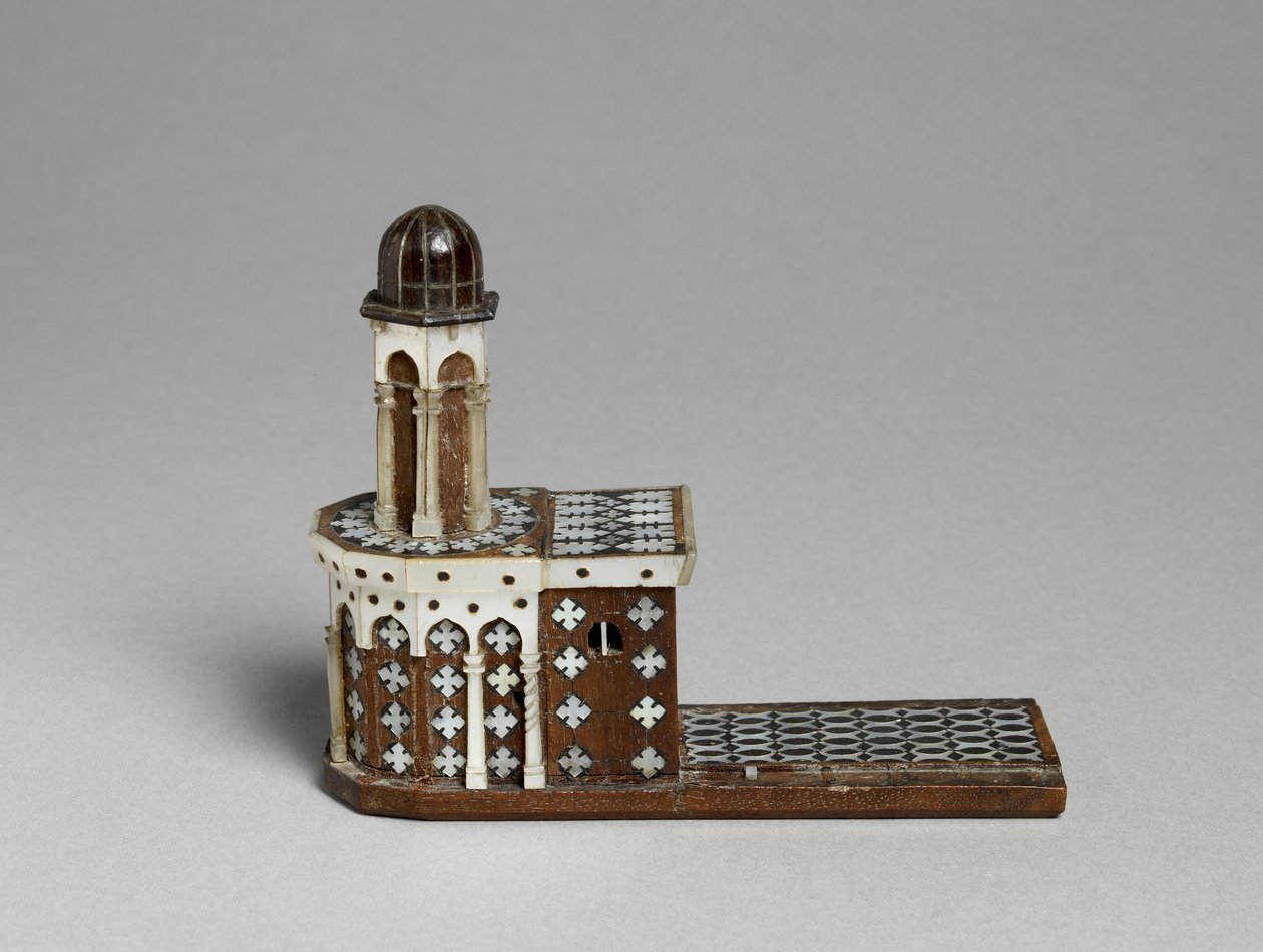 Modell av Heliga gravens kyrka (trä & pärlemor) av Palestinian School