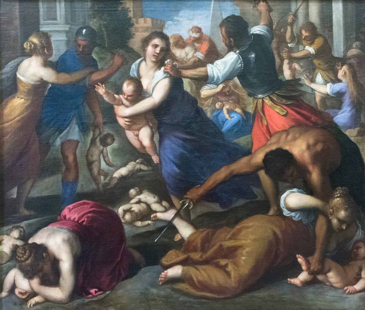 Slakten av de oskyldiga av Palma Il Giovane (1548 1628)