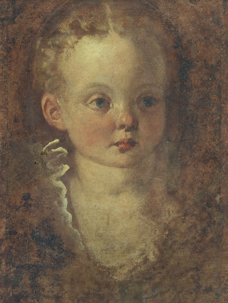 Byst av en flicka (verso), c.1588-90 (olja på duk) av Palma Il Giovane