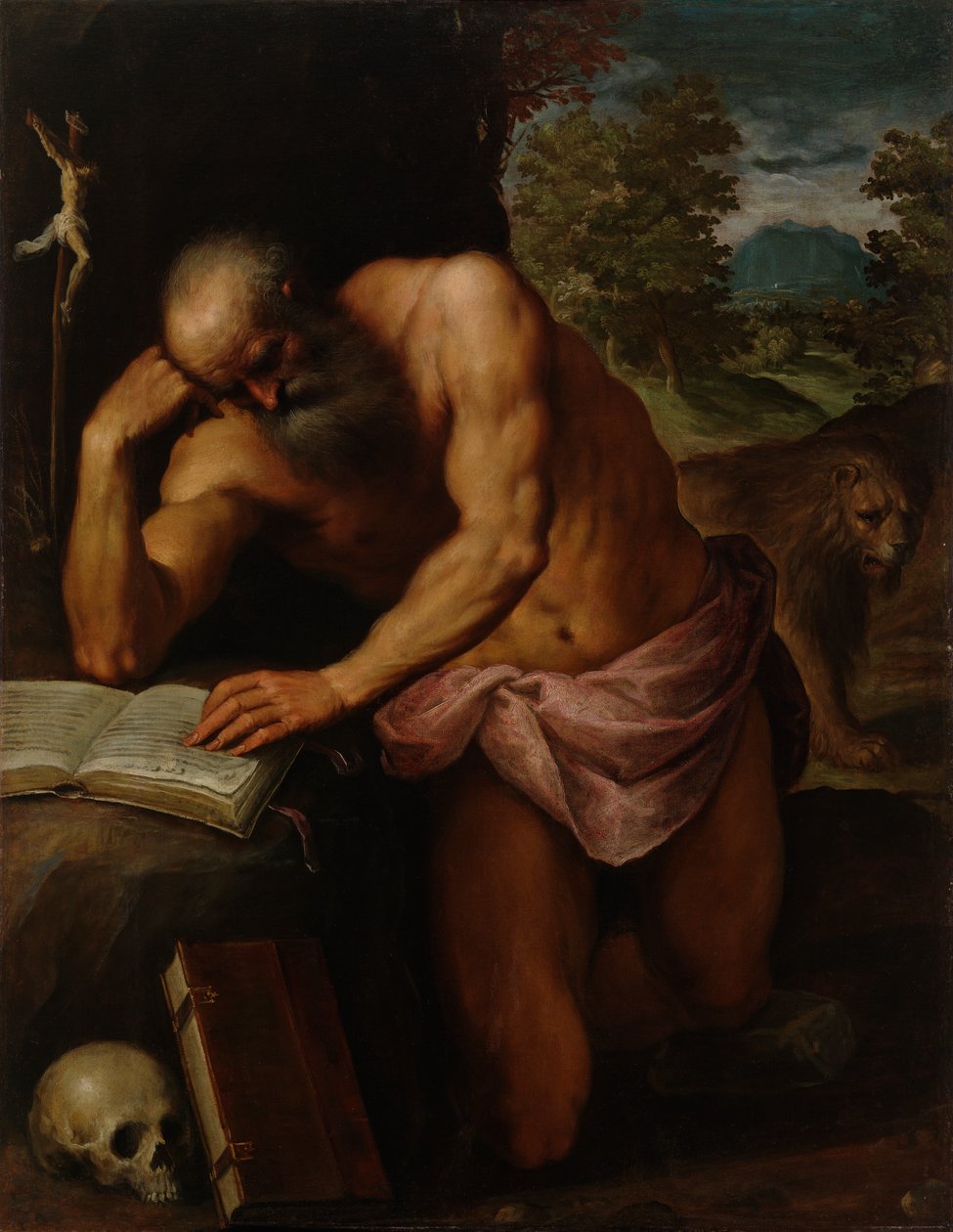 Sankt Jerome av Palma Il Giovane
