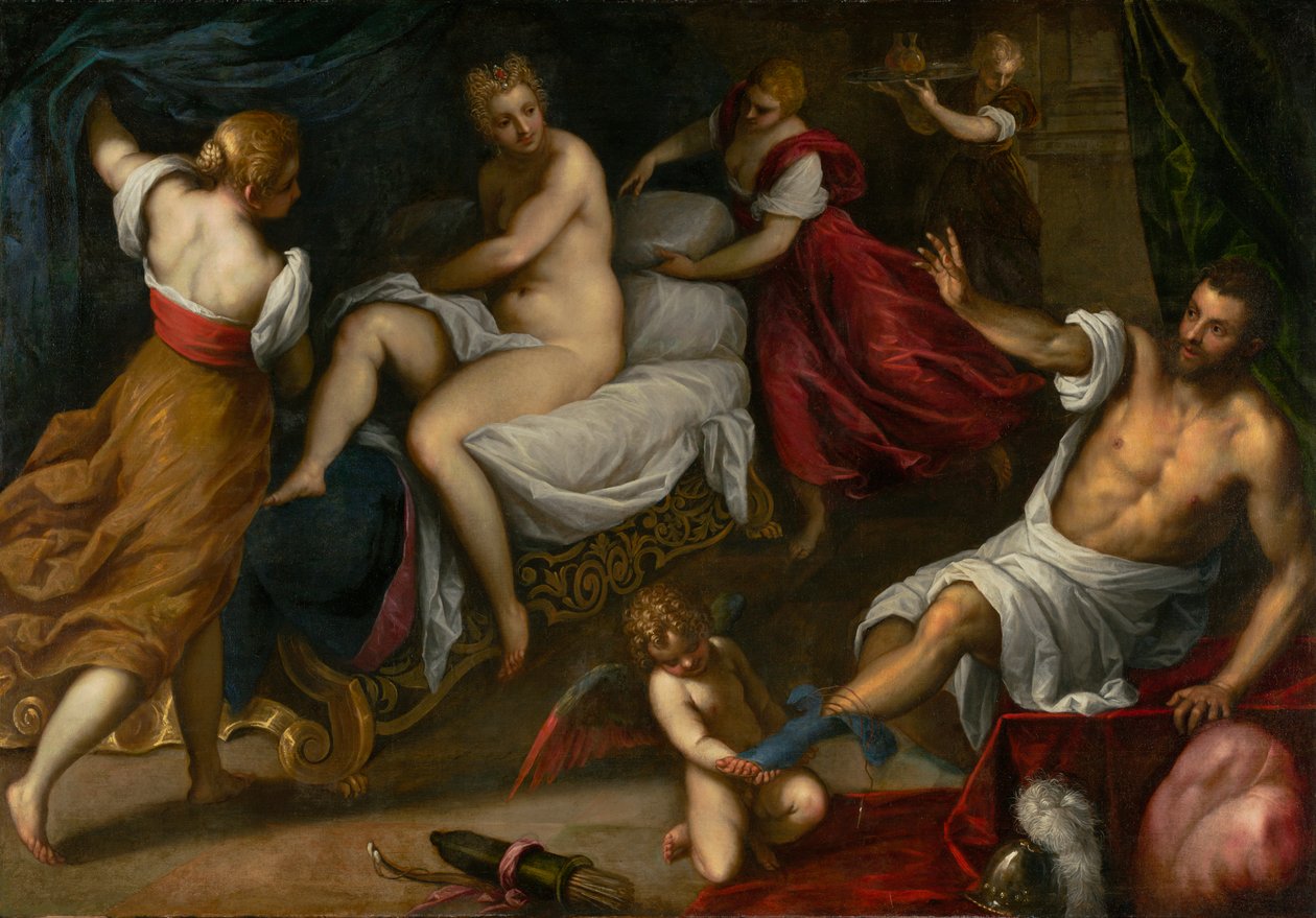Venus och Mars, ca 1605-9 av Palma Il Giovane
