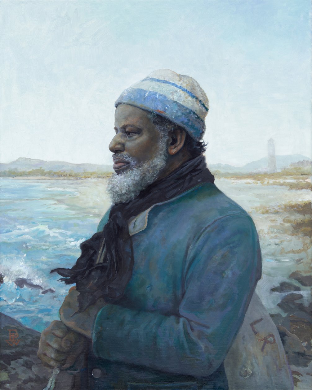 The Runaway Seaman, 2020 (olja på duk) av Pamela Patrick White