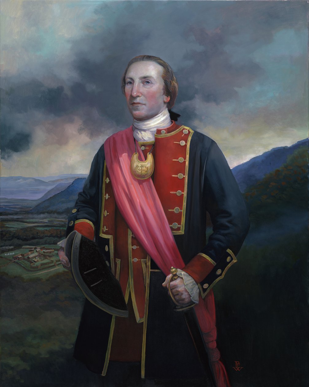 Young George Washington, 2014 (olja på duk) av Pamela Patrick White