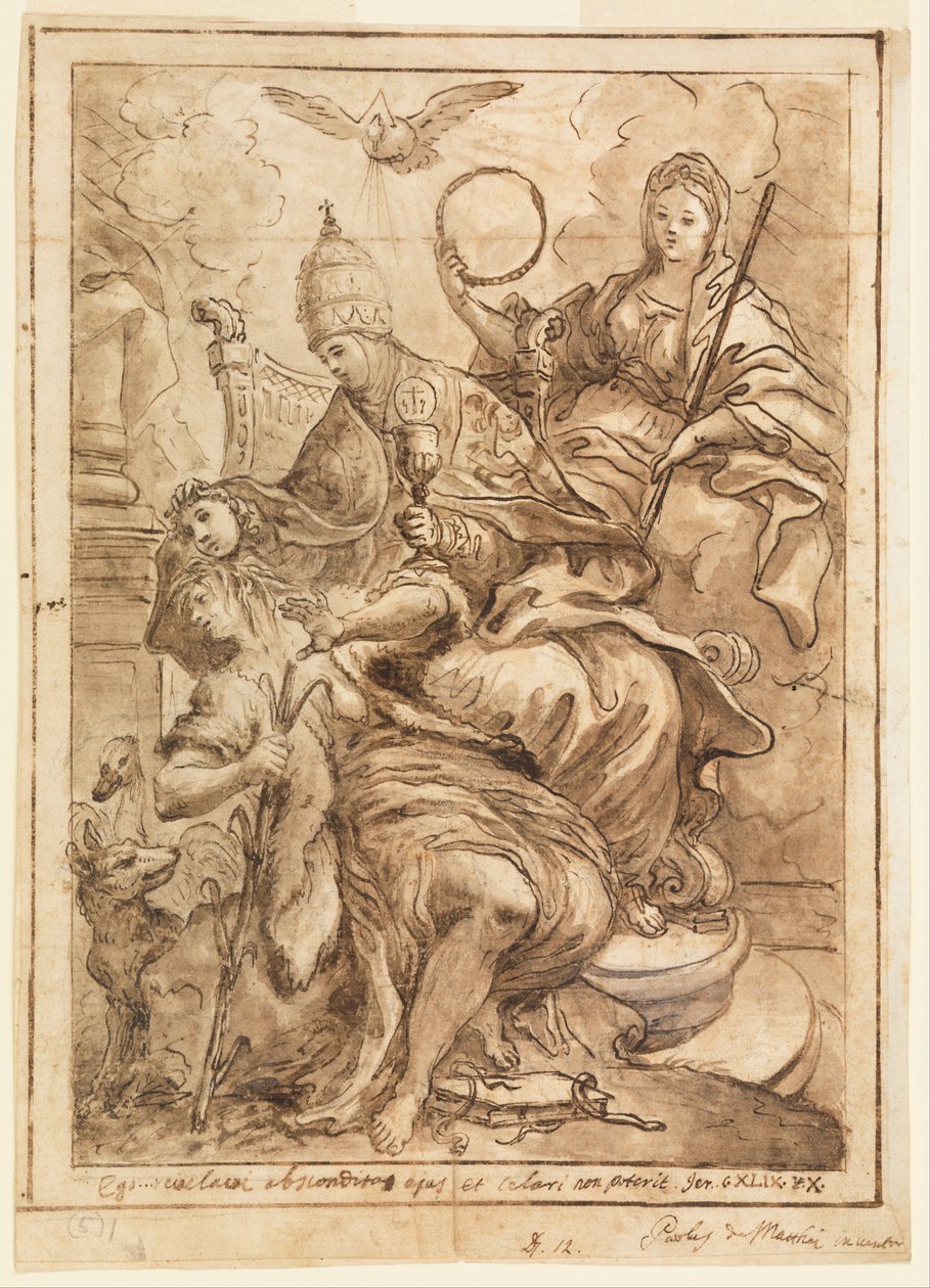 Church Triumphant over Falsehood av Paolo de Mattheis