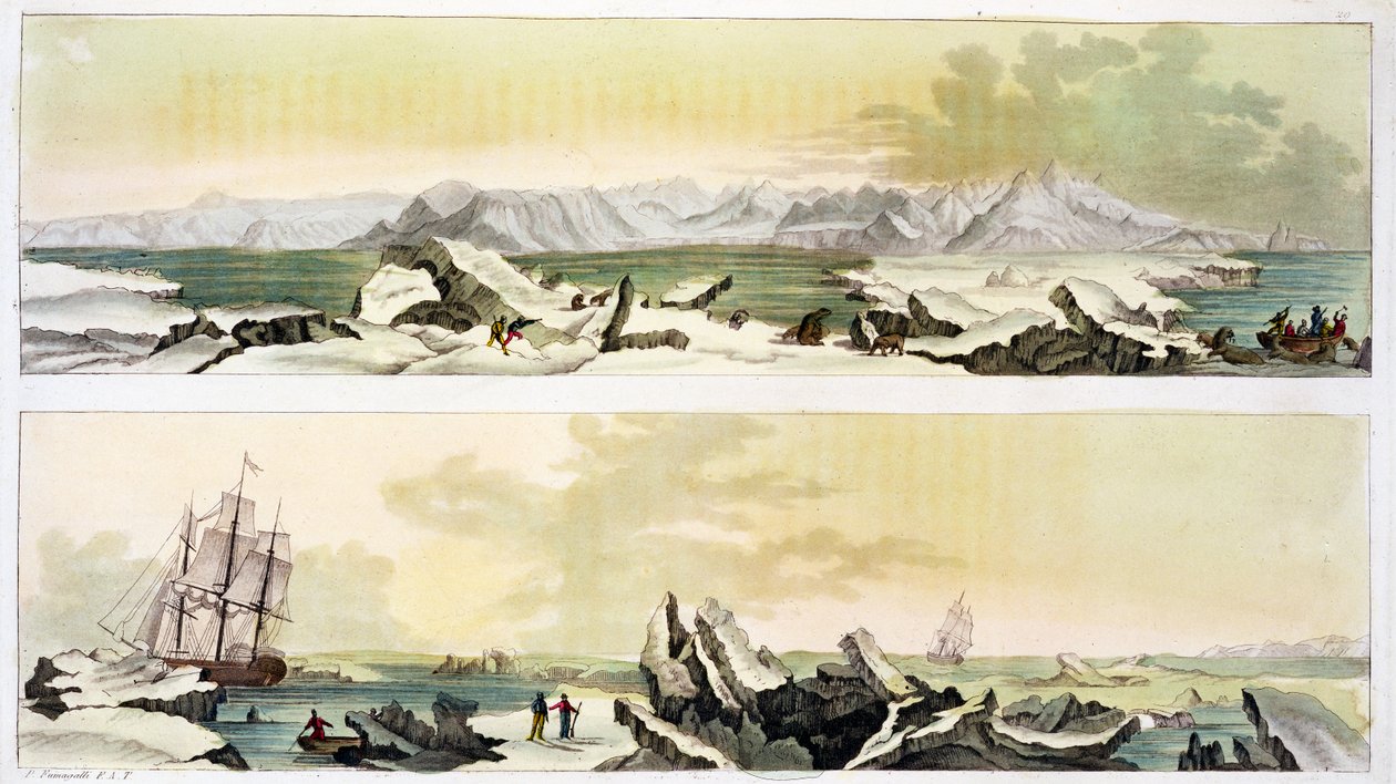 Utsikt över Spetsbergen med 