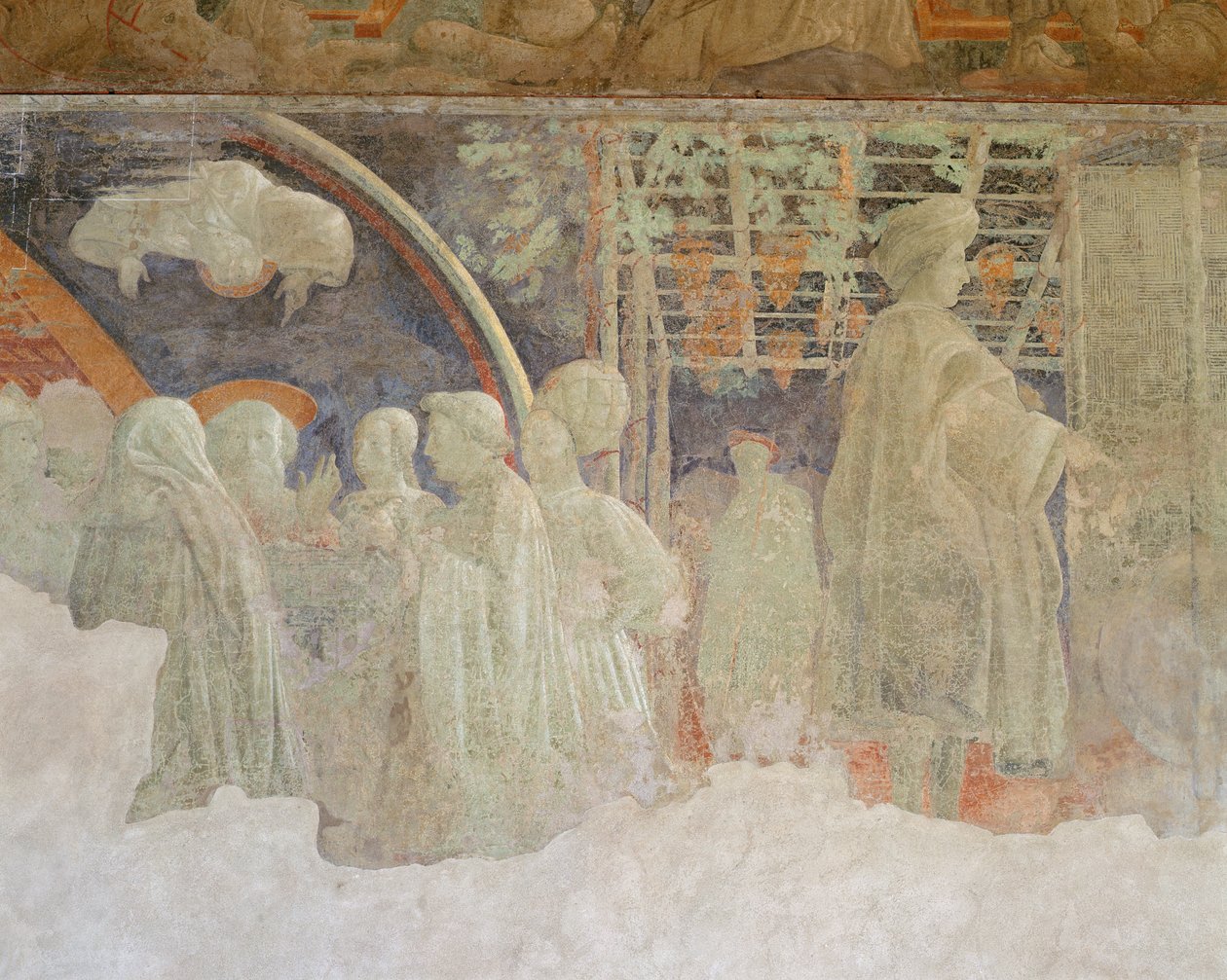 Noaks offer och Noaks berusning, Green Cloister, 1447-48 av Paolo Uccello