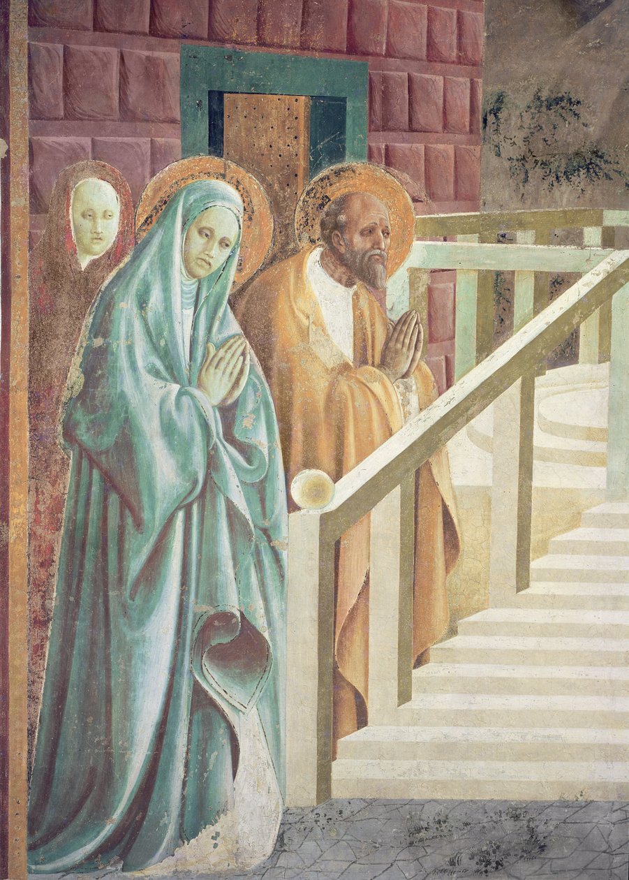 Saint Anne ma Joachim i le Tuuina atu o Maria i le Malumalu, 1433-34 (auiliiliga)swed av Paolo Uccello