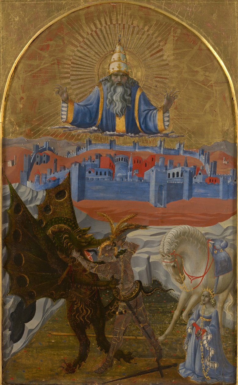 St George slaying the dragon av Paolo Uccello