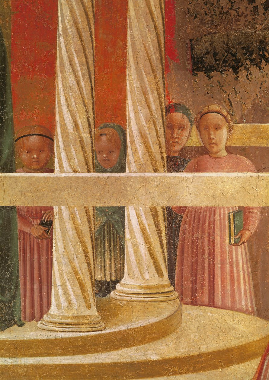 Marias presentation i templet, 1433-34 (detalj) av Paolo Uccello