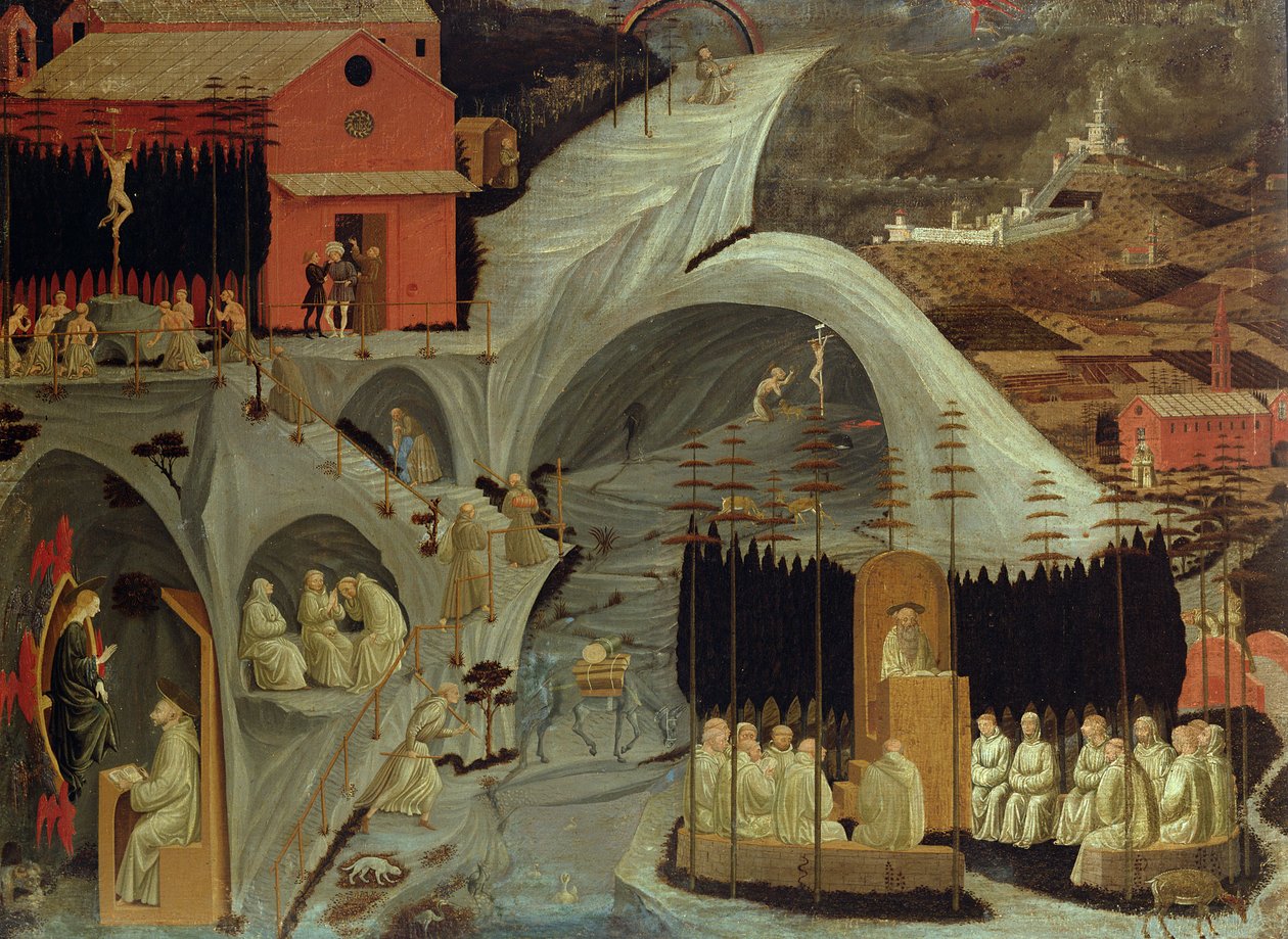 Thebaid, ca 1460 av Paolo Uccello