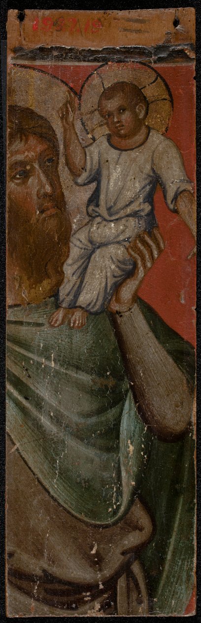 Ärkeängeln Michael (baksidan av panelen), mitten av 1300-talet (tempera på panelen) (se även 5242335-37) av Paolo Veneziano