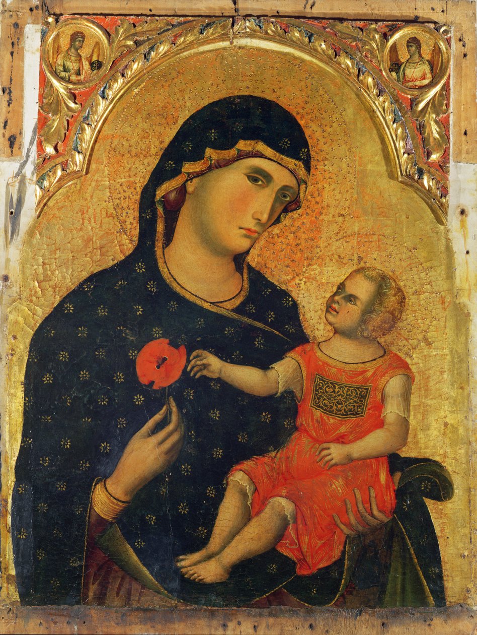 Madonna och barn (panel) av Paolo Veneziano