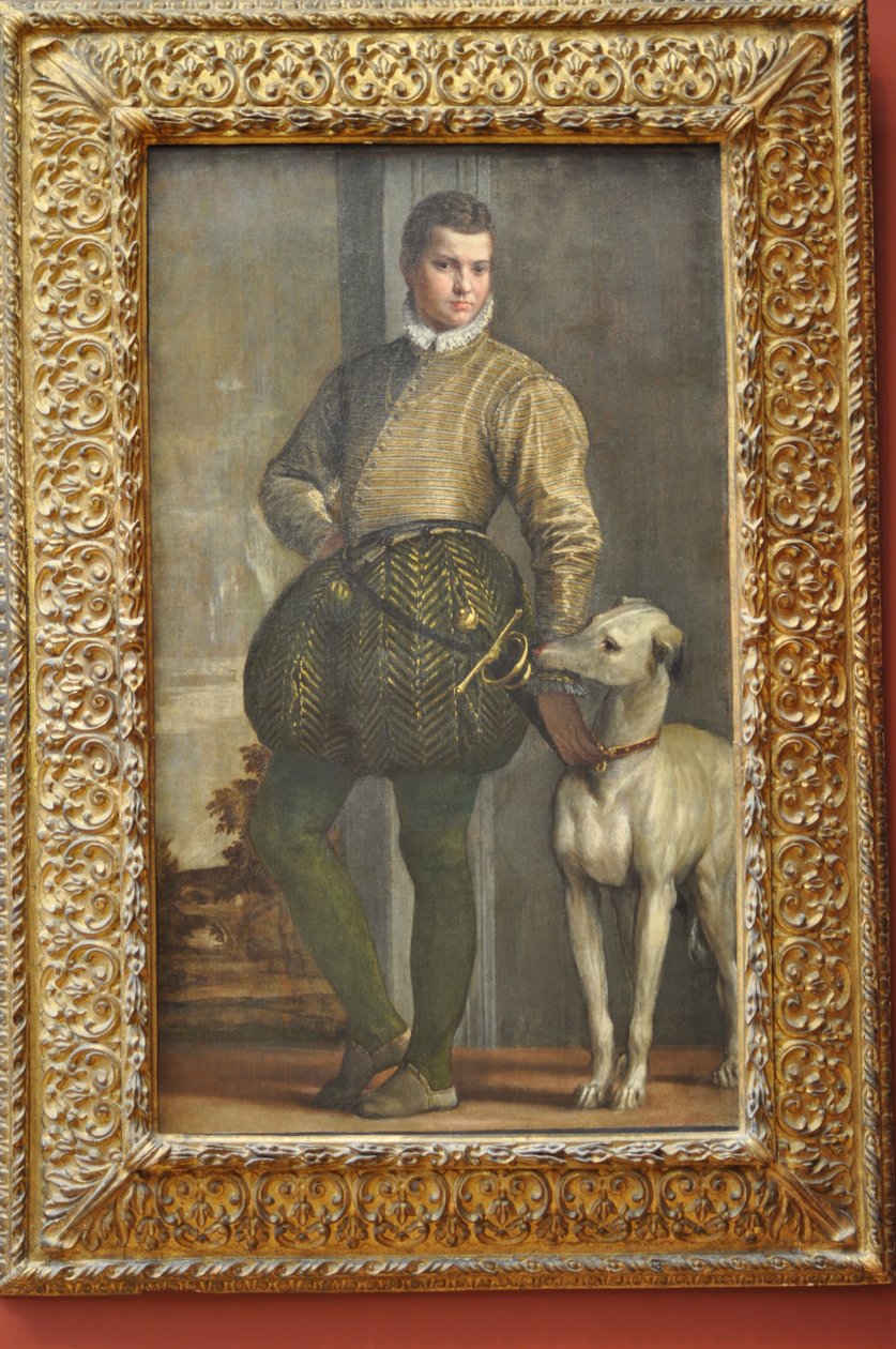 Boy with a Greyhound av Paolo Veronese