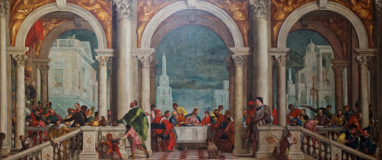 Fest i huset av Levi av Paolo Veronese