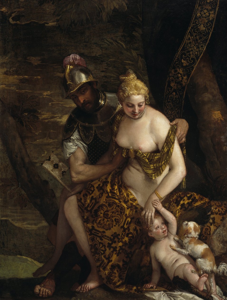Mars, Venus and Cupid av Paolo Veronese