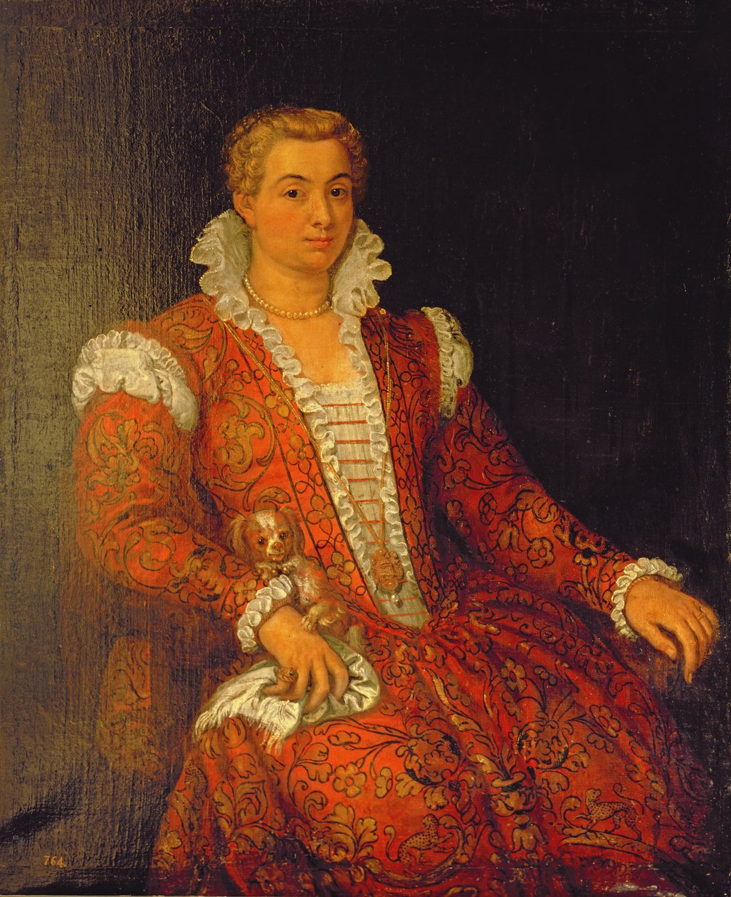 Porträtt som antas vara Livia Colonna (död 1552) av Paolo Veronese