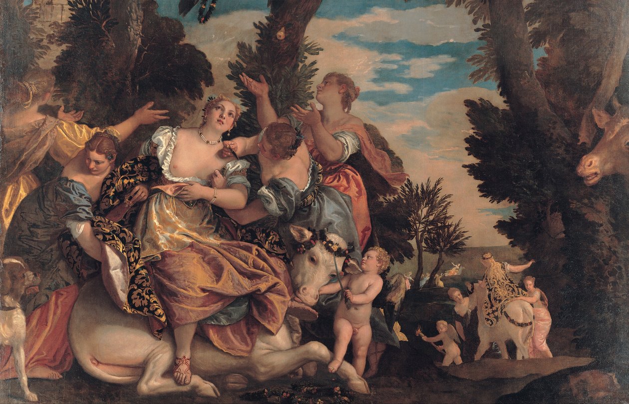 Rape of Europa av Paolo Veronese