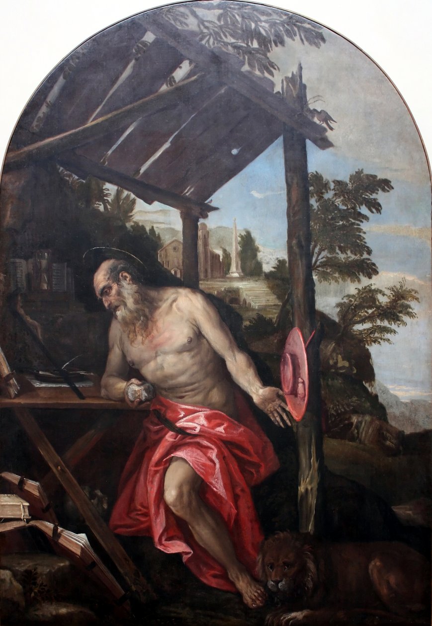 Saint Jerome in the desert av Paolo Veronese