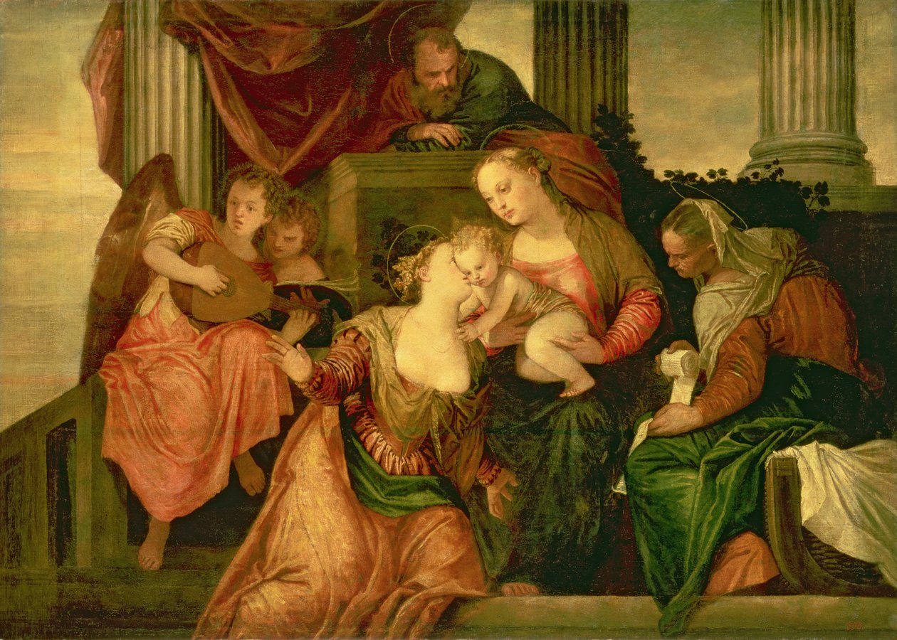 Den heliga Katarinas mystiska äktenskap, ca 1548 av Paolo Veronese
